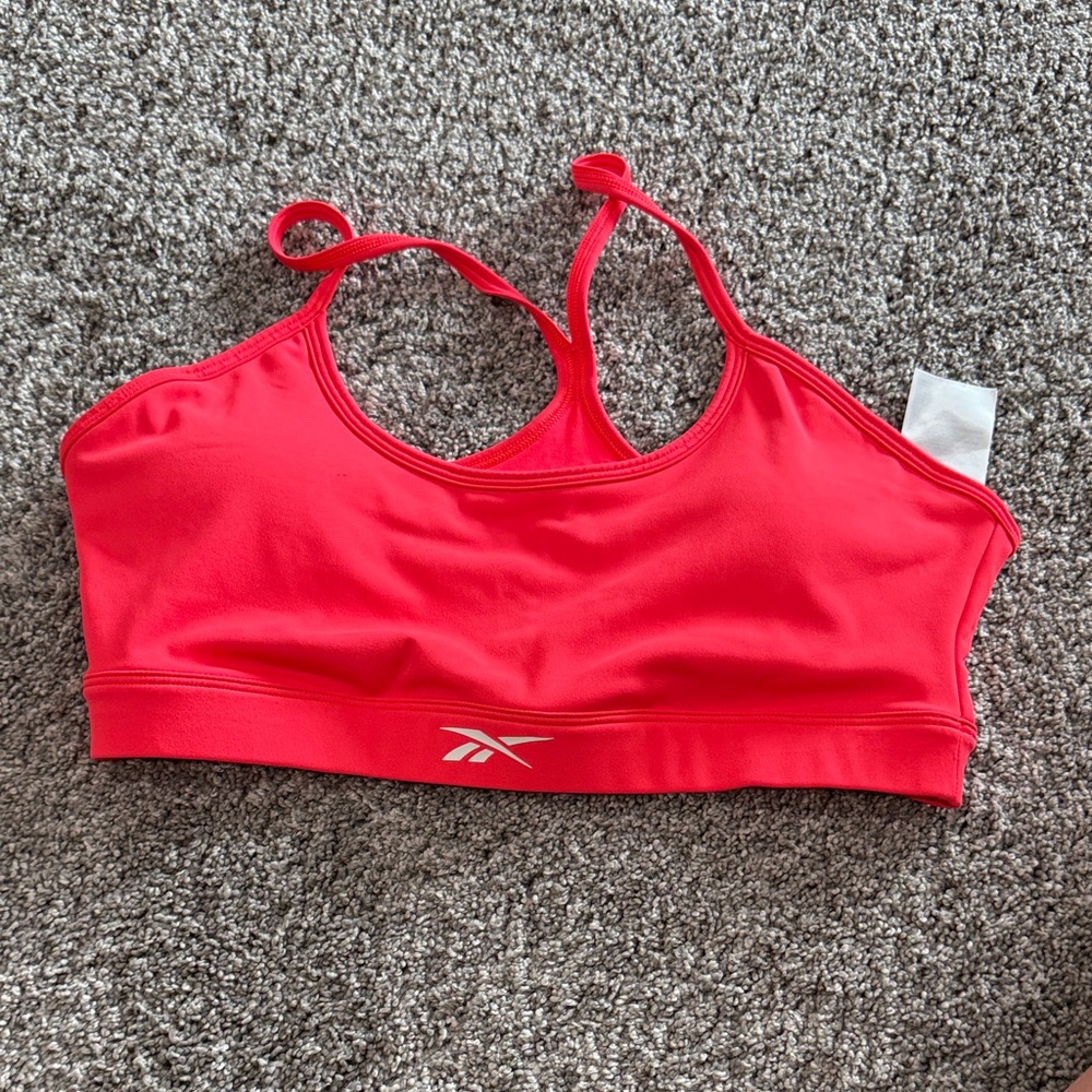 Reebok Red Racerback Sports Bra